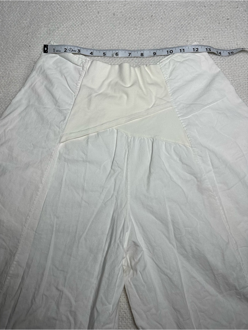 LUNALUZ White Cotton Wide Leg Palazzo Pants / Culottes – Size 3 - Picture 3 of 14